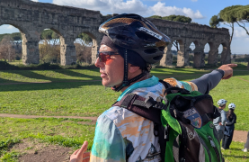 Appia Antica and Catacombs by ebike: guided tour with Private Transfer from Circus Maximus
