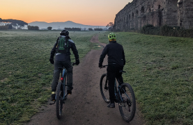Chase the sunrise cycling on the Appia Antica